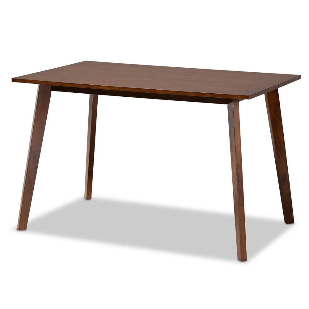 Baxton Studio Baxton Studio Mid-Century Modern Walnut Dining Table – Compact Design for Everyday Dining & Gatherings Fiesta-Walnut-Rectangle DT