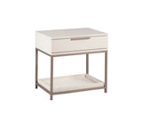 Rebel Nightstand - Small - Champagne Gold - Cream 108078 Sunpan