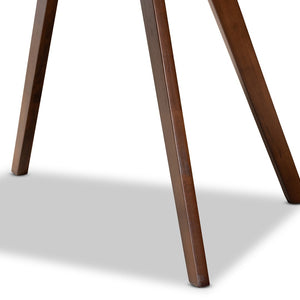 Baxton Studio Baxton Studio Alana Round Wood Dining Table - Mid-Century Walnut Finish for Cozy Spaces & Style Hexa-Walnut-Round DT