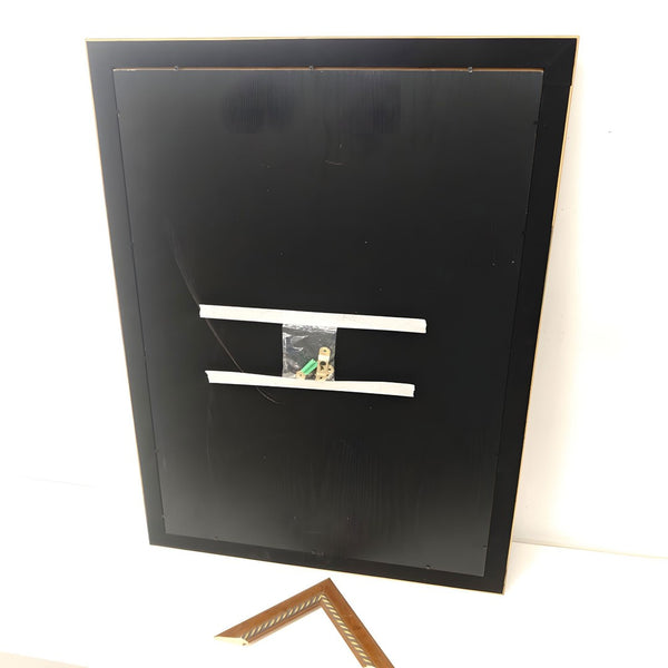 English Elm Set Of 2 Elegant Peacock Feather Framed Wall Art Prints – Stylish Replaceable Canvas Decor, 24X32" T3976P383242-GIGA