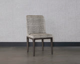 Elisa Dining Chair - Grey Oak - Naya Check Black 108128 Sunpan