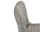 Elisa Dining Chair - Grey Oak - Naya Check Black 108128 Sunpan