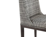 Elisa Dining Chair - Grey Oak - Naya Check Black 108128 Sunpan