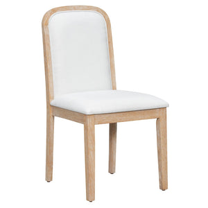 English Elm Trexm Rustic Farmhouse Extendable Dining Set Seats Six with Upholstered Rubberwood Chairs Natural Wood Wash ST000152AAD