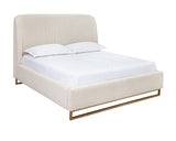 Nevin Bed - King - Dove Cream 108149 Sunpan