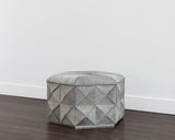 Ashanti Storage Ottoman - Large - Silver - Grey 108190 Sunpan