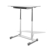 IDEAZ 1081UFOWhite Adjustable Standing Desk White PVC 1081UFO