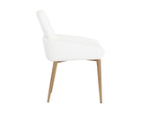 Carlo Dining Armchair - Gold - Dillon Snow 108200 Sunpan