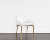 Carlo Dining Armchair - Gold - Dillon Snow 108200 Sunpan