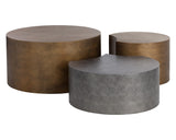 Neo Coffee Tables- Set of 3 - Antique Brass 108210 Sunpan