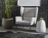 Kasen Lounge Chair - Belfast Heather Grey 108213 Sunpan