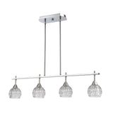 Kersey 34'' Wide 4-Light Linear Chandelier - Polished Chrome 10825/4 Elk Lighting