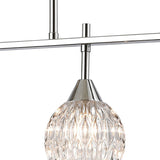 Kersey 34'' Wide 4-Light Linear Chandelier - Polished Chrome 10825/4 Elk Lighting