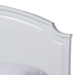 Baxton Studio Baxton Studio Elise Full-Size Storage Platform Bed - Classic White Wood Design with Under-Bed Cubbies MG0038-White-Full