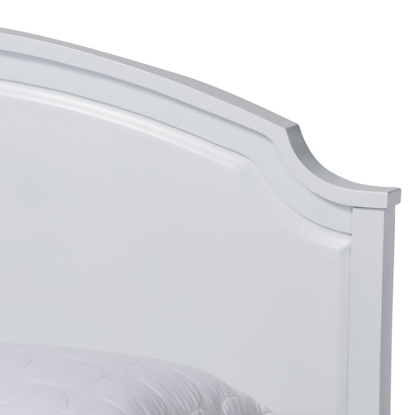 Baxton Studio Baxton Studio Elise Full-Size Storage Platform Bed - Classic White Wood Design with Under-Bed Cubbies MG0038-White-Full