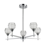 Kersey 24'' Wide 5-Light Chandelier - Polished Chrome 10828/5 Elk Lighting