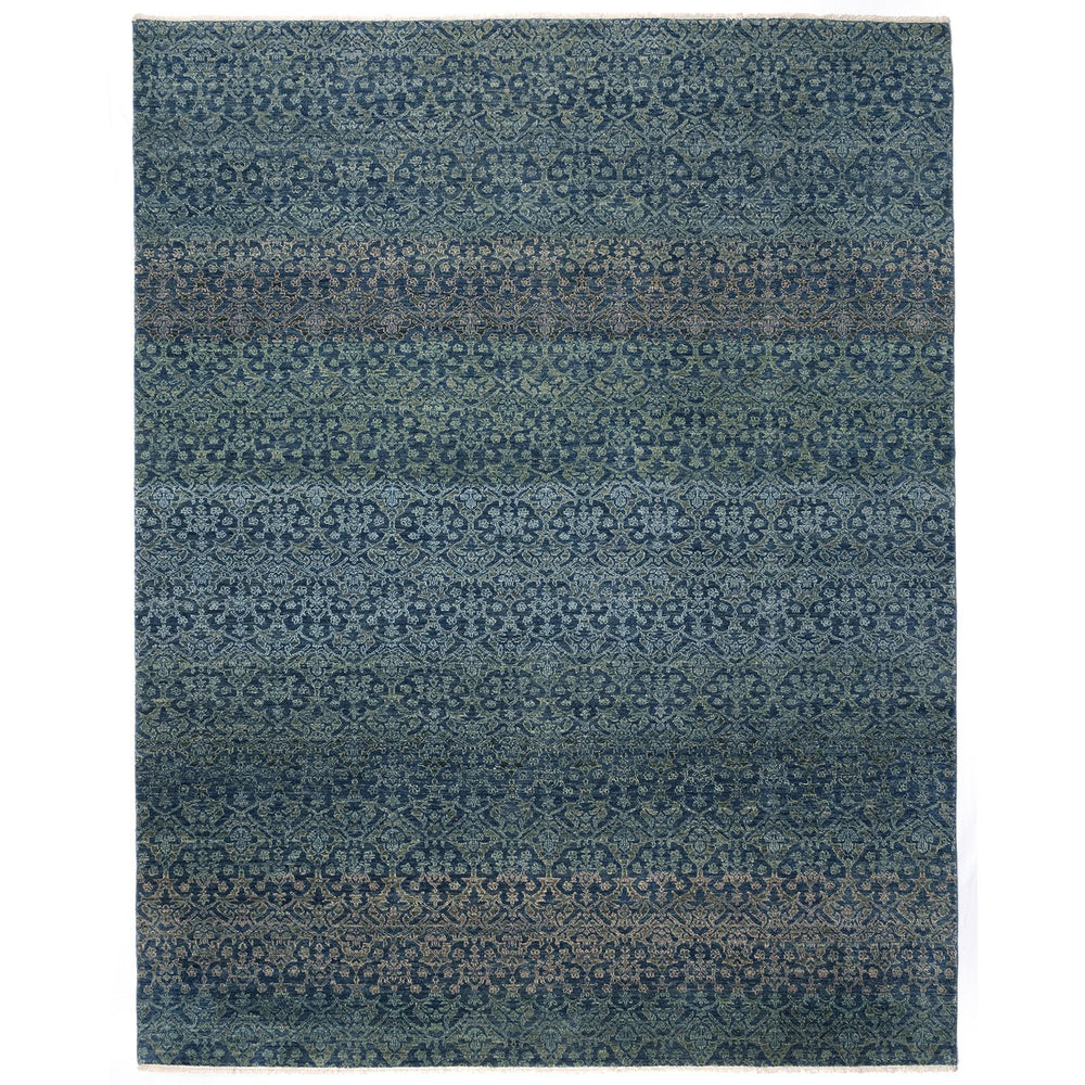 Capel Rugs Pinnacle Ombre Area Rug – Hand Knotted Artisan Craftsmanship Inspired By Vibrant Gemstones Navy, Gray 100% Wool 1083rs04000600475