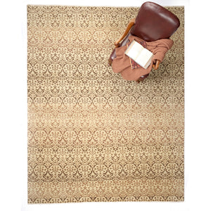 Capel Rugs Pinnacle Ombre Area Rug – Hand Knotted Artisan Craftsmanship Inspired By Vibrant Gemstones Natural, Brown 100% Wool 1083rs04000600700