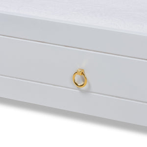 Baxton Studio Baxton Studio Alya White Farmhouse Daybed with Trundle - Stylish Twin Sofa & Guest Bed Solution MG0016-1-White-Daybed with Trundle