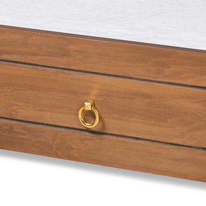 Baxton Studio Baxton Studio Alya Classic Trundle Bed in Walnut Brown - Stylish, Space-Saving Design for Kids & Guests MG 0016-1-Walnut-Trundle