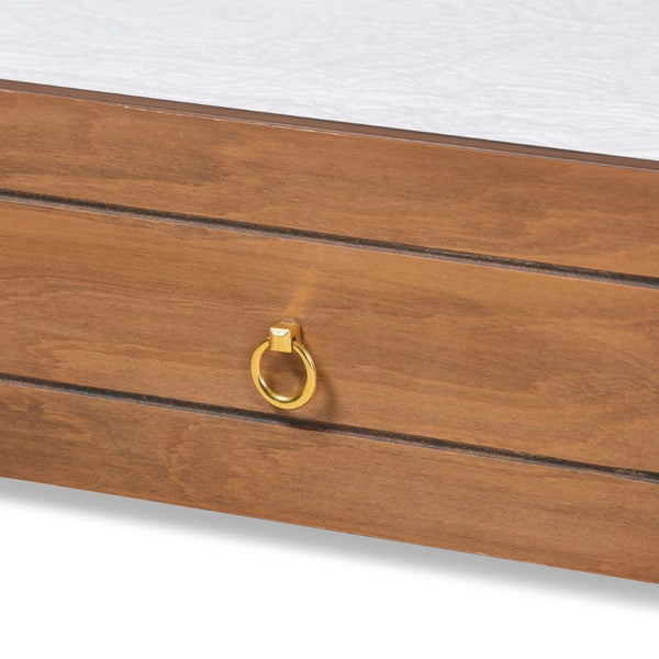 Baxton Studio Baxton Studio Alya Classic Trundle Bed in Walnut Brown - Stylish, Space-Saving Design for Kids & Guests MG 0016-1-Walnut-Trundle