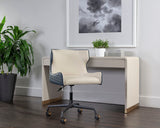 Gianni Office Chair - Dillon Cream / Dillon Thunder 108338 Sunpan