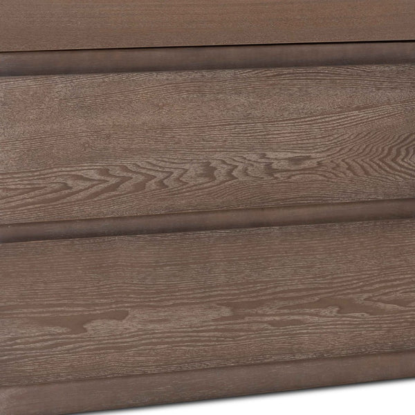 Baxton Studio Baxton Studio Levon Twin Storage Bed - Modern Antique Oak Finish with 4 Drawers & Built-In Slats MG0042-Antique Oak-Twin