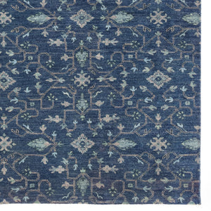 Capel Rugs Ethereal Hand-knotted Area Rug From Heavenly Collection – Modern Design Meets Timeless Elegance Navy, Gray 100% Wool 1084rs10001400475