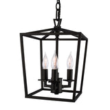 Cage 8.5'' Wide 3-Light Pendant - Matte Black 1084-MB-NG Norwell