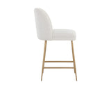 Kelty Counter Stool - Gold - Copenhagen White 108423 Sunpan