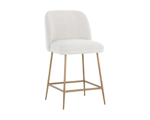 Kelty Counter Stool - Gold - Copenhagen White 108423 Sunpan