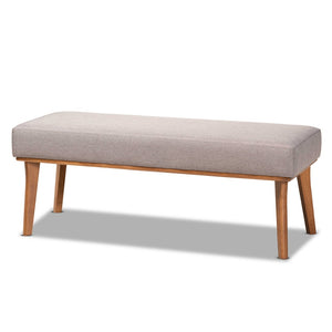 Baxton Studio Baxton Studio Mid-Century Modern Dining Nook Set with Grey Upholstery and Walnut Finish for Cozy Spaces Odessa 5-Piece BBT8054-Grey/Walnut-5PC Dining Nook Set