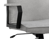 Swanson Office Chair - Polo Club Stone / Bravo Metal 108448 Sunpan