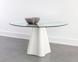 Moda Dining Table - White - 55" 108463 Sunpan