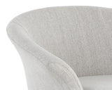 Carine Swivel Lounge Chair - Mina Taupe 108479 Sunpan