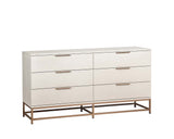 Rebel Dresser - Small - Champagne Gold - Cream 108498 Sunpan