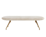 Elowen Bench - Bergen Taupe 108527 Sunpan