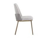 Marie Dining Chair - Belfast Heather Grey / Bravo Metal 108546 Sunpan