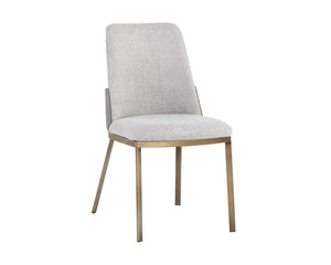 Marie Dining Chair - Belfast Heather Grey / Bravo Metal 108546 Sunpan