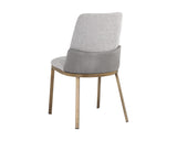 Marie Dining Chair - Belfast Heather Grey / Bravo Metal 108546 Sunpan