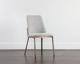 Marie Dining Chair - Belfast Heather Grey / Bravo Metal 108546 Sunpan