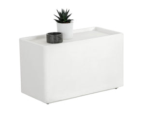 Liza Side Table - White 108566 Sunpan