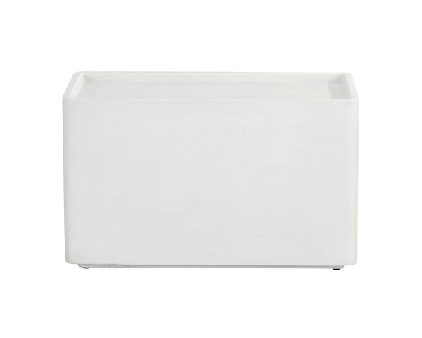 Liza Side Table - White 108566 Sunpan