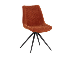 Freya Swivel Dining Chair - Danny Rust 108599 Sunpan