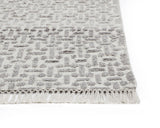 Ingrid Hand-Knotted Rug - Grey / Ivory - 5' X 8' 108639 Sunpan