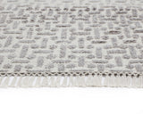 Ingrid Hand-Knotted Rug - Grey / Ivory - 5' X 8' 108639 Sunpan