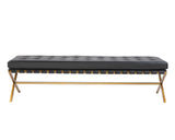 Kenji Bench - Large - Gold - Bravo Black 108649 Sunpan