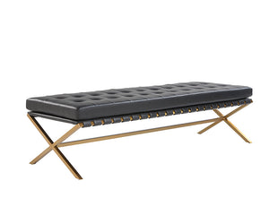 Kenji Bench - Large - Gold - Bravo Black 108649 Sunpan