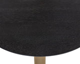 Monaco Bar Table - Gold - Grey Marble / Charcoal Grey 108669 Sunpan