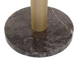 Monaco Bar Table - Gold - Grey Marble / Charcoal Grey 108669 Sunpan